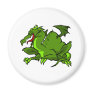 Angry Green Dragon Magnet