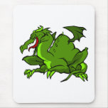 Angry Green Dragon Mousepad