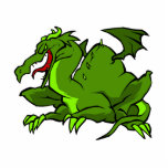 Angry Green Dragon Cut Outs