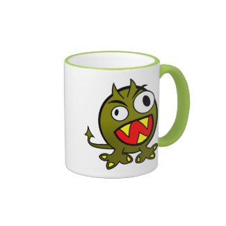Angry Green Monster Coffee Mugs