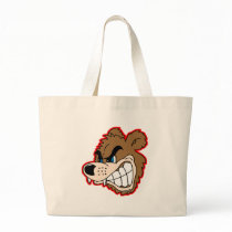 angry growling bear face bags
