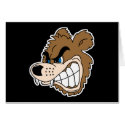 angry growling bear face cards by doonidesignsanimals angry growling bear face cards
