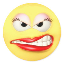 Angry Grrl  Sticker