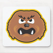 angry hairy monster face mousepads by doonidesigns angry hairy monster face mousepads