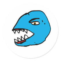 Angry head stickers by andyainger Angry head stickers