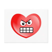 Angry Heart Post Cards