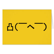 Angry Japanese Emoticon Cards