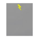 Angry Lightning. Yellow on Gray. flyers