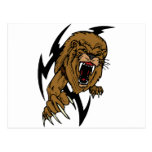 Angry Lion Postcard