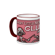 Angry Little Monkey Club Mug by pyromancy Angry Little Monkey Club Mug
