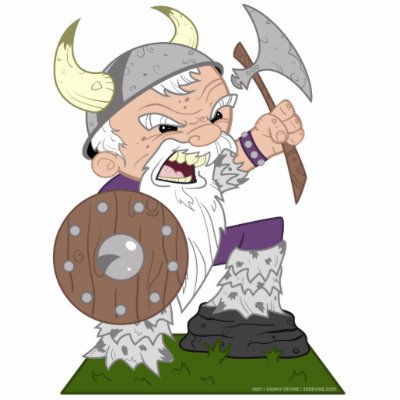 Angry Little Viking Photo Sculpture by 3ddevine