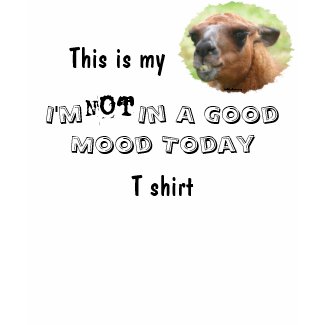 Angry Llama Bad Mood Humorous Funny T Shirt shirt