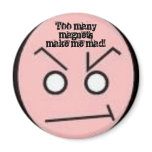 Angry magney fridge magnets