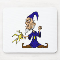 Angry Male Witch mousepads