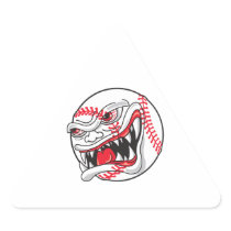 angry mean baseball graphic stickers
