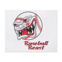 angry mean baseball vaseball beast full color flyer