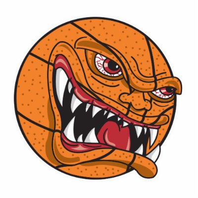 angry mean basketball acrylic cut outs by doonidesigns
