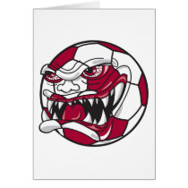 angry mean extreme soccer ball graphic card