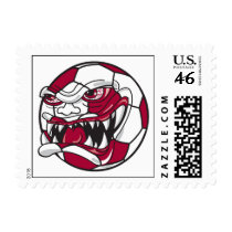 angry mean extreme soccer ball graphic stamp