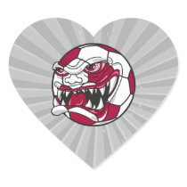 angry mean extreme soccer ball graphic stickers