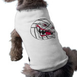 angry mean volleyball extreme dog t shirt