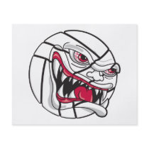 angry mean volleyball extreme flyer design