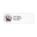 angry mean volleyball extreme return address labels