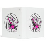 angry mean volleyball extreme pink girls binders