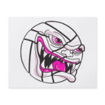angry mean volleyball extreme pink girls flyers