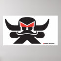 Angry Mexican - Black on white posters
