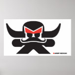 Angry Mexican - Black on white posters