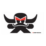 Angry Mexican - Black on white Poster
