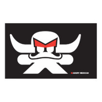 Angry Mexican - black / white posters by angryassociates Angry Mexican - black / white posters
