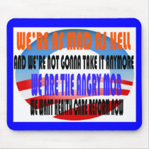 ANGRY MOB OBAMA mousepads