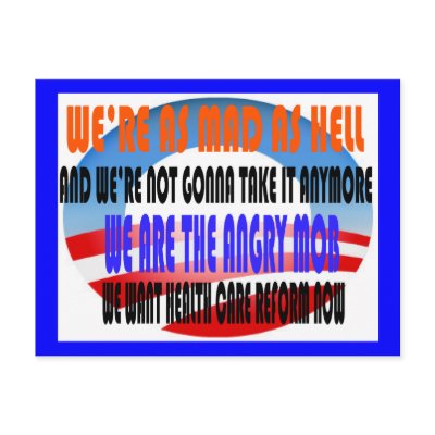 ANGRY MOB OBAMA POSTCARD by Politictees