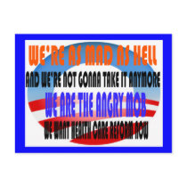 ANGRY MOB OBAMA postcards