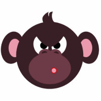 Angry Monkey pin photo sculptures