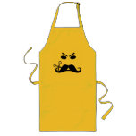 Angry Mustache Smiley custom apron - choose style