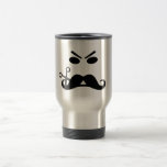 Angry Mustache Smiley custom mug - choose style