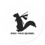 Angry Ninja Squirrel Collection Stickers