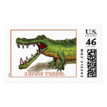 Angry Ole Gator by Sophie Turrel Postage Stamps