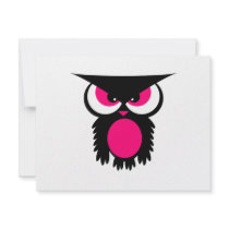 Angry owl invitations by Dentanarts Angry owl invitations