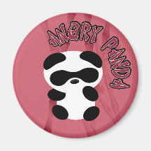 Angry Panda Magnets