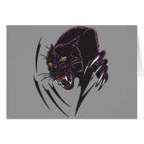Angry Panther Greeting Card