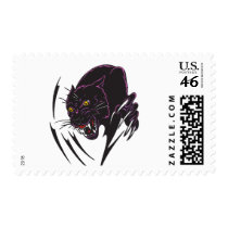 Angry Panther Postage Stamp