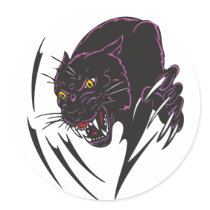 Angry Panther stickers by Jungleshoppe Angry Panther stickers