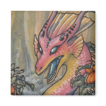 Angry pink dragon magnet by thedancingemu Angry pink dragon magnet