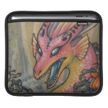Angry Pink Dragon Rickshaw Sleeve Sleeve For iPads