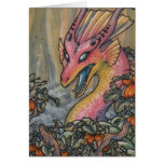 Angry pink wyvern card