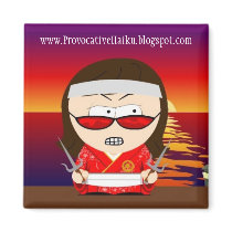 Angry Poet magnet by provocative Angry Poet magnet